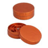 Black Leaf Aluminium Grinder 2-teilig Orange 62mm