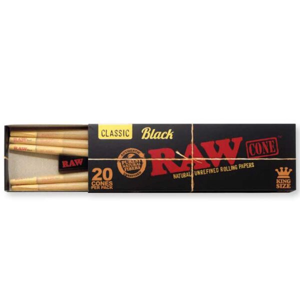 Raw Cone Black King-Size