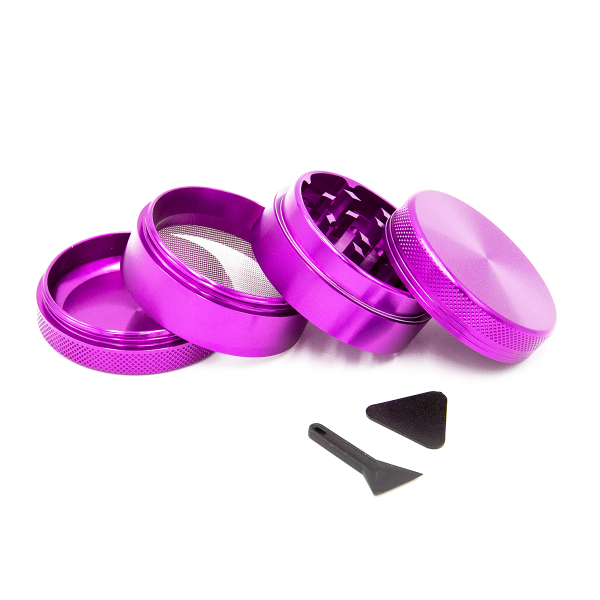Aluminium Grinder Purple 4-Parts