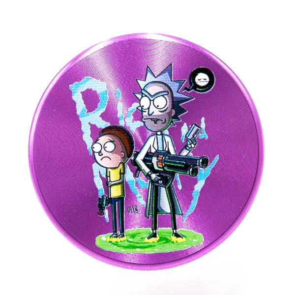 Rick&Morty Aluminium Grinder Purple
