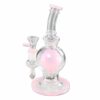 Blaze Glass Golf Ball Bubbler Pink