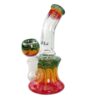 Mini-Bubbler Bong 16cm Rasta von Black Leaf
