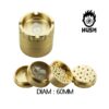 Kush Bong Grinder Alu Gold 4-Teilig 60mm
