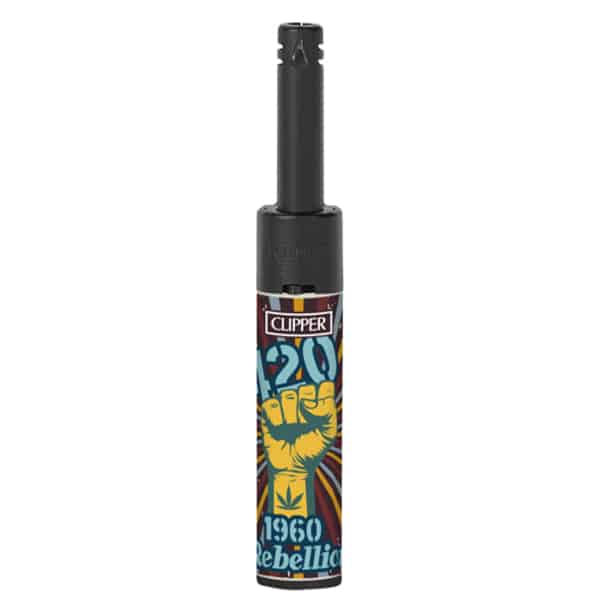Clipper Stabfeuerzeug Retro Weed